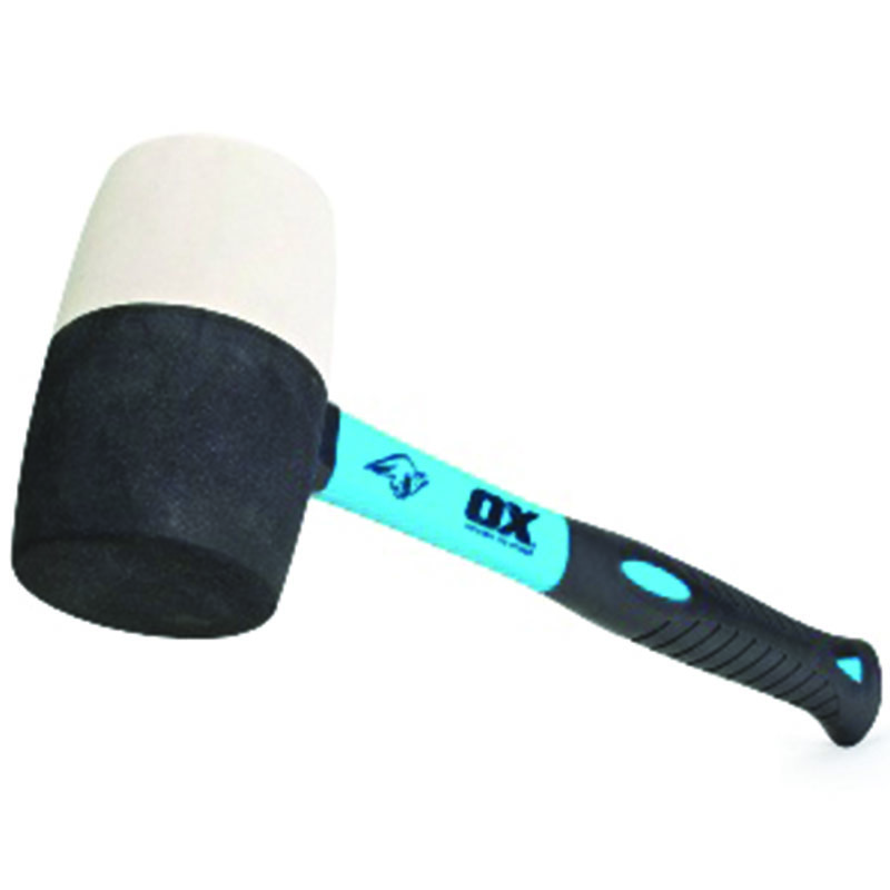 24oz OX Trade Series Fibreglass Handle Combination Rubber Mallet - OX-T081924